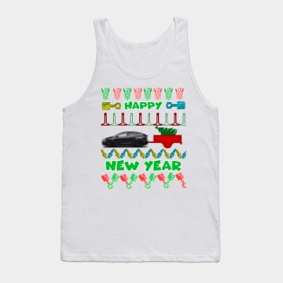 Merry chrismas, car guy, car enthusiast merry chrismas (Tesla) Tank Top